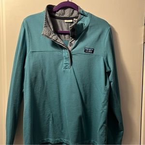Women’s L.L.Bean button neck pull over-size Large